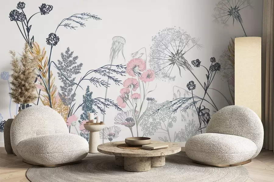 Fototapet Vilda blommor w04943v2