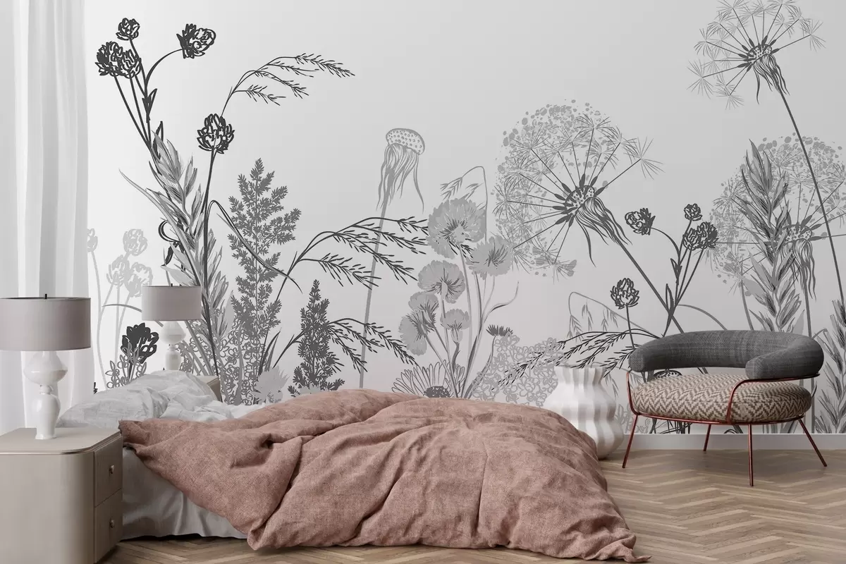 Fototapet Vilda blommor w04943v3