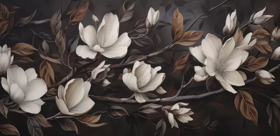 Fototapet Elegant trädgren w04950