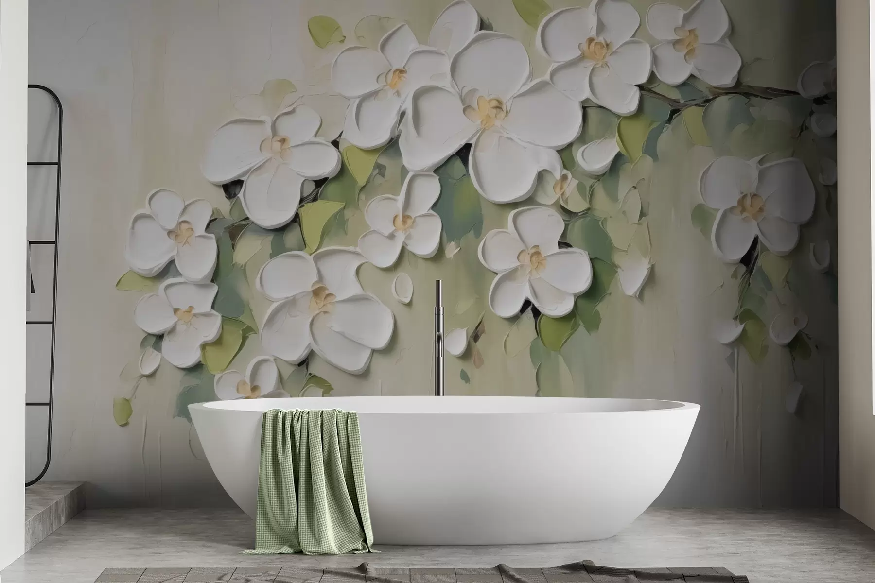 Fototapet En gren med blommor w04978