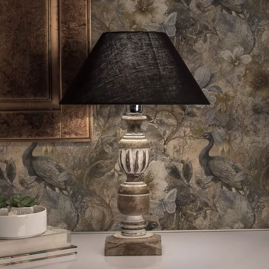 Fototapet Åldrat blomstercollage med påfåglar och fjärilar a00897