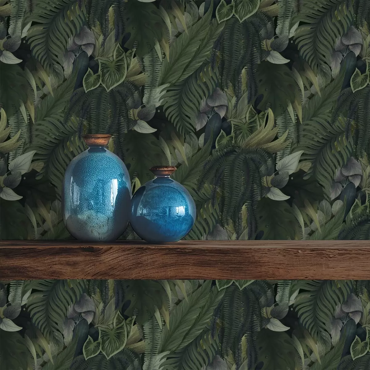 Bakgrund Tätt tropiskt lövverk i djupgröna snår a00943