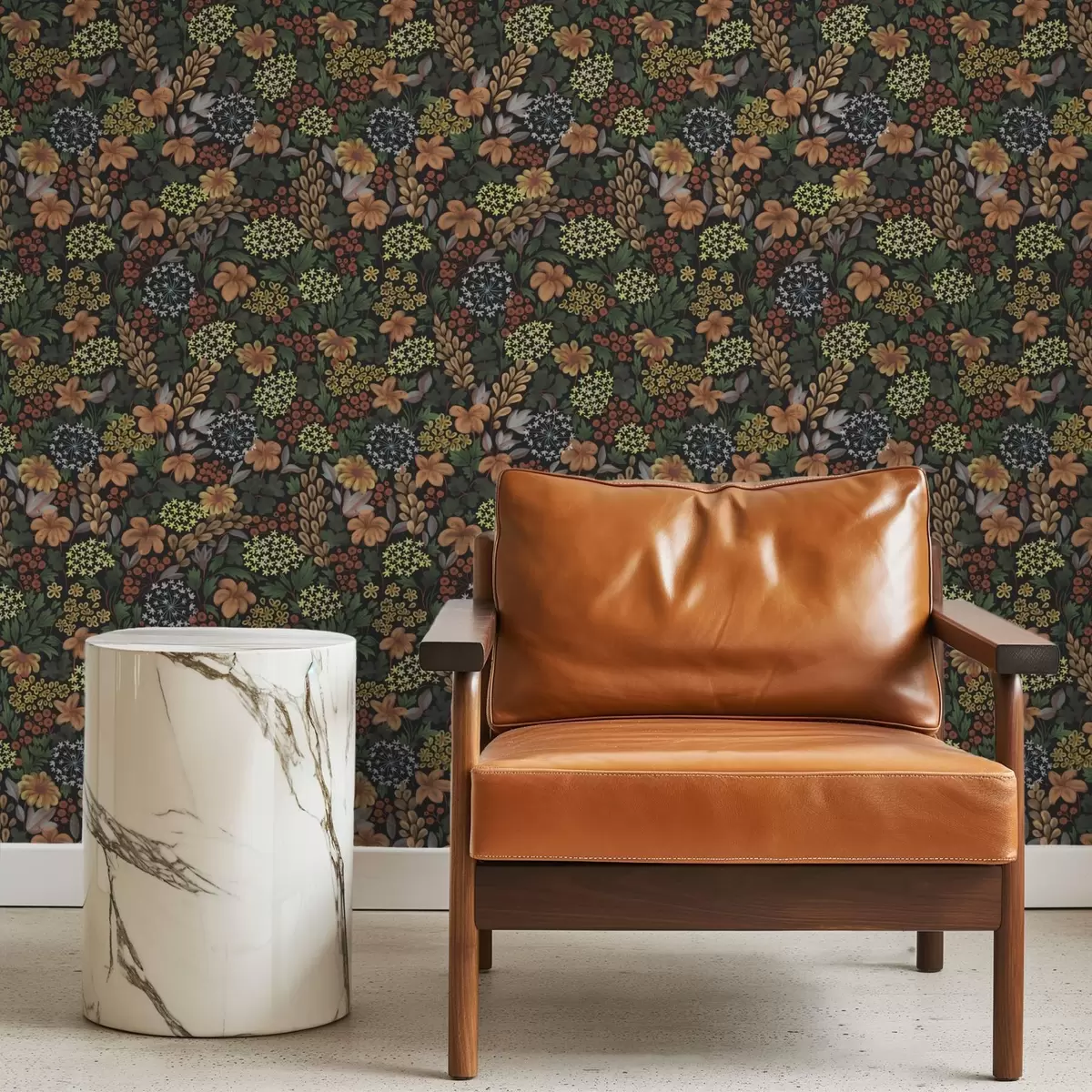 Bakgrund Varm natt trädgård med gula blommor och frodig grönska a00996v1