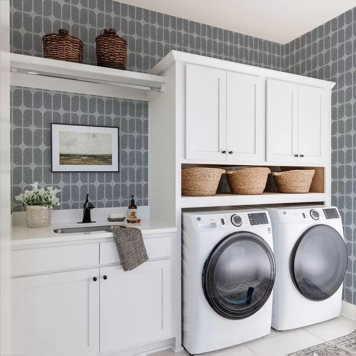 Bakgrund Grå mosaik med rektangulära bågar och mjuk struktur a01068