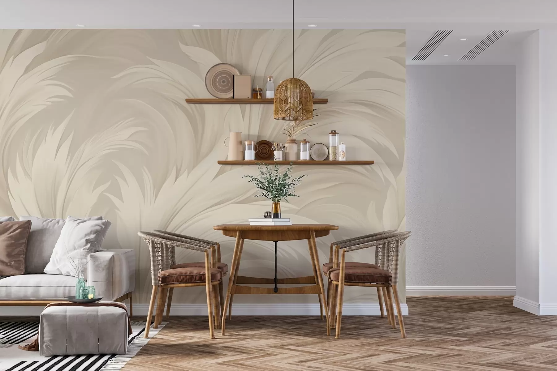 Fototapet Abstrakta blad w04987