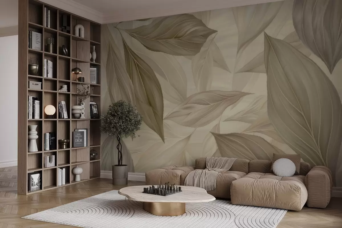 Fototapet Abstrakt delikata blad w04969