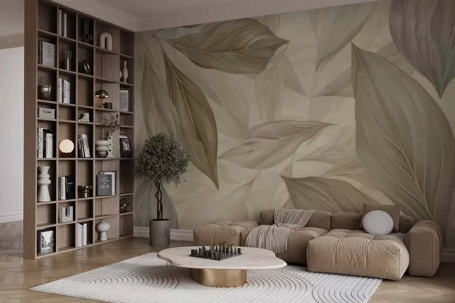 Fototapet Abstrakt delikata blad w04969