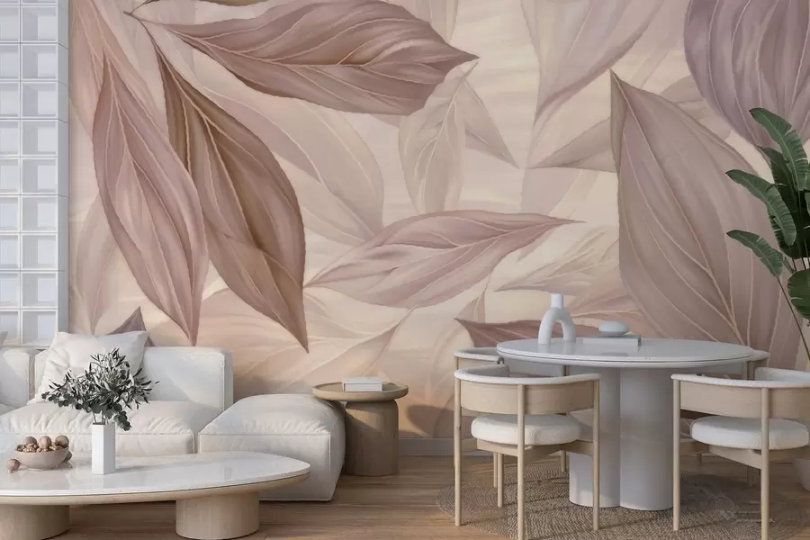 Fototapet Abstrakt delikata blad w04969v1