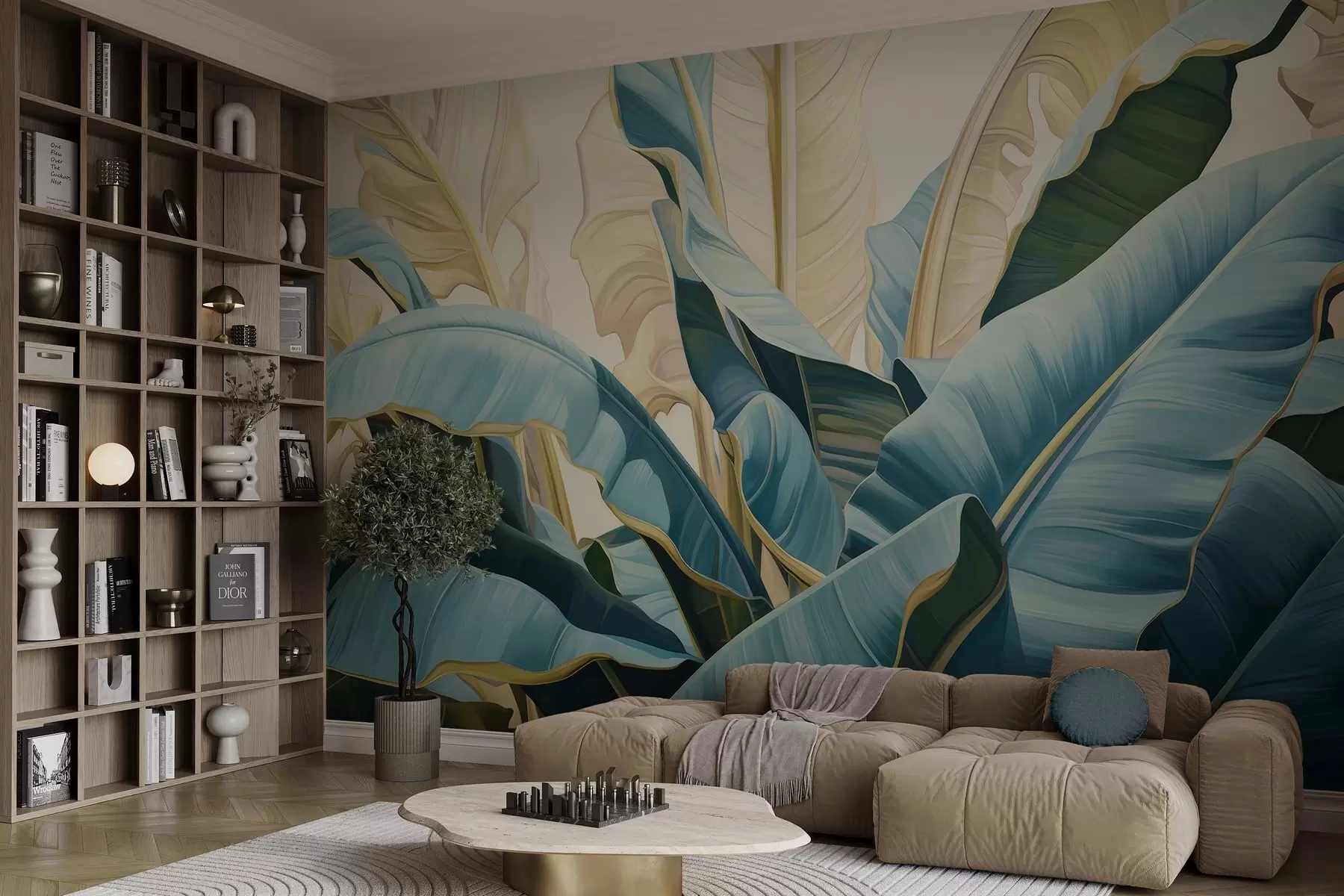 Fototapet Stora bananblad w05005