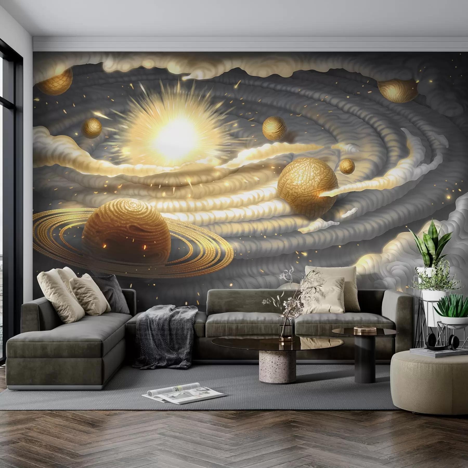 Fototapet Himmelskropparnas kosmiska dans w01967
