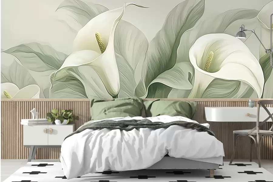 Fototapet Exotiska blommor w05028