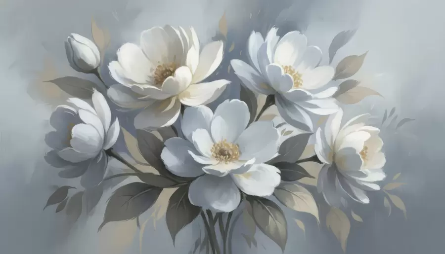 Fototapet Akvarell Frodig bukett w05051