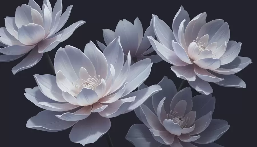 Fototapet Månskenslotusar w05055