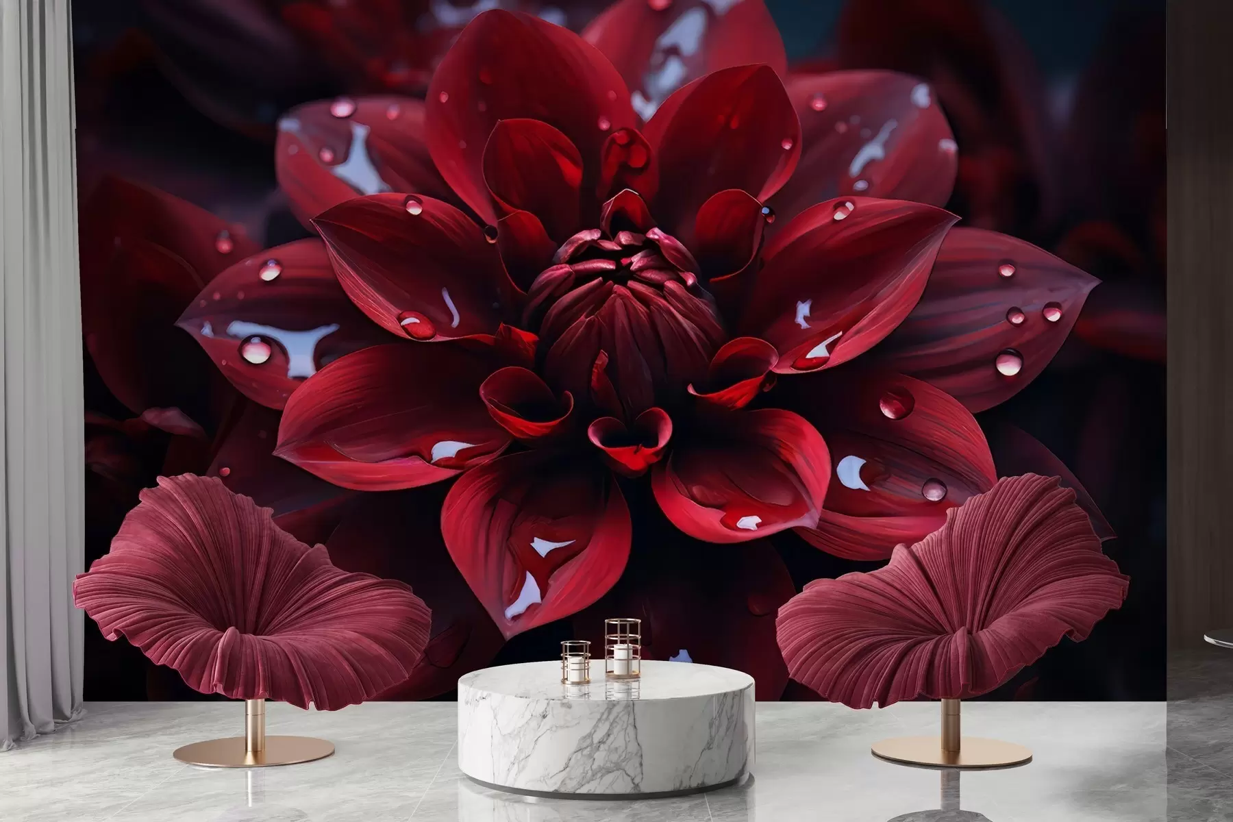 Fototapet Saftig krysantemum w05057