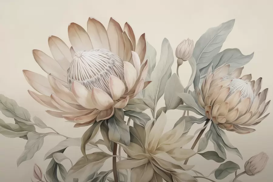 Fototapet Protea-blommor w05103