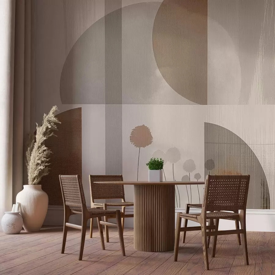 Fototapet Blommor och struktur w09627