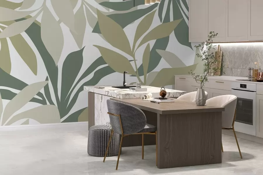 Fototapet Abstrakt lövverk w05136v1