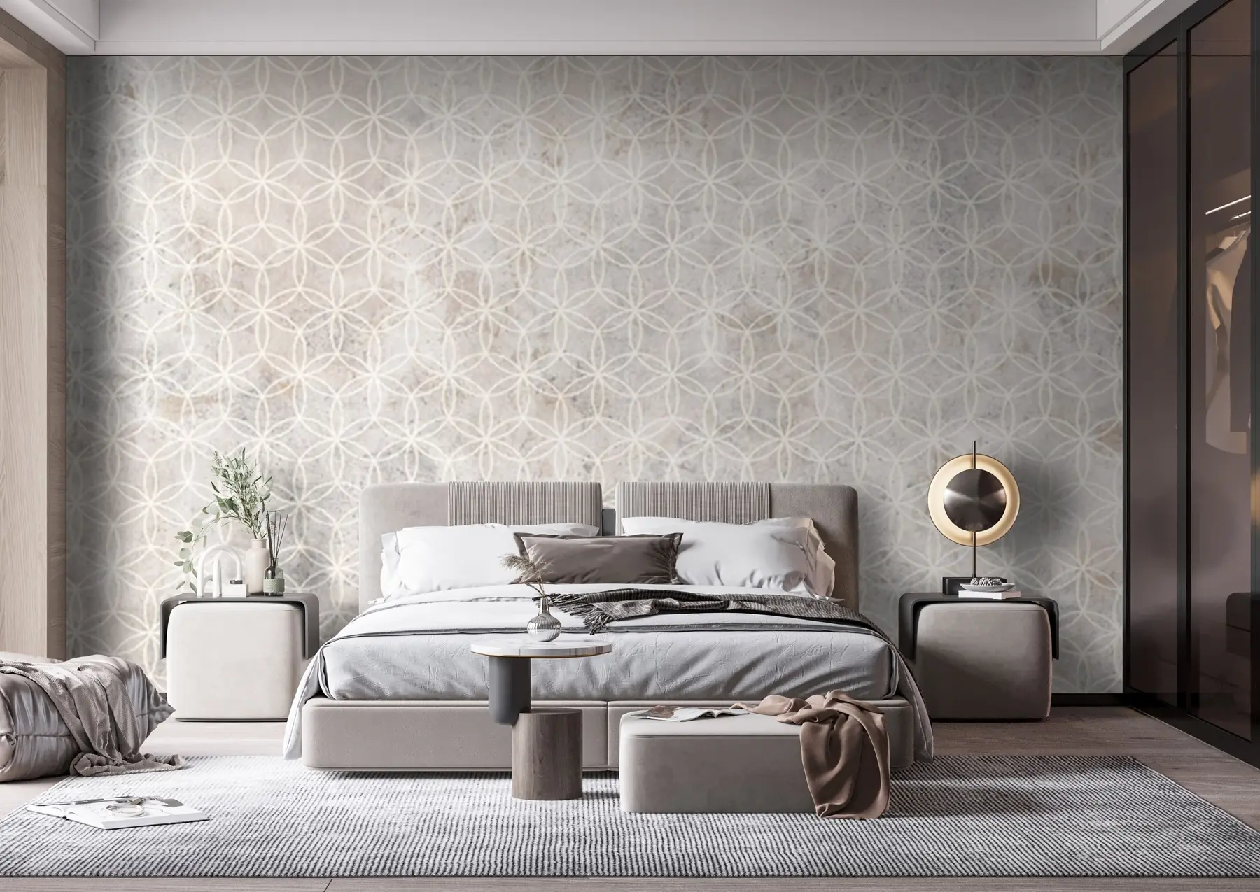 Fototapet Mosaik från cement och betong u71923