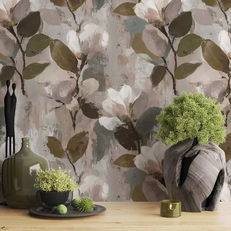 Fototapet Blommiga penseldrag a00968v1