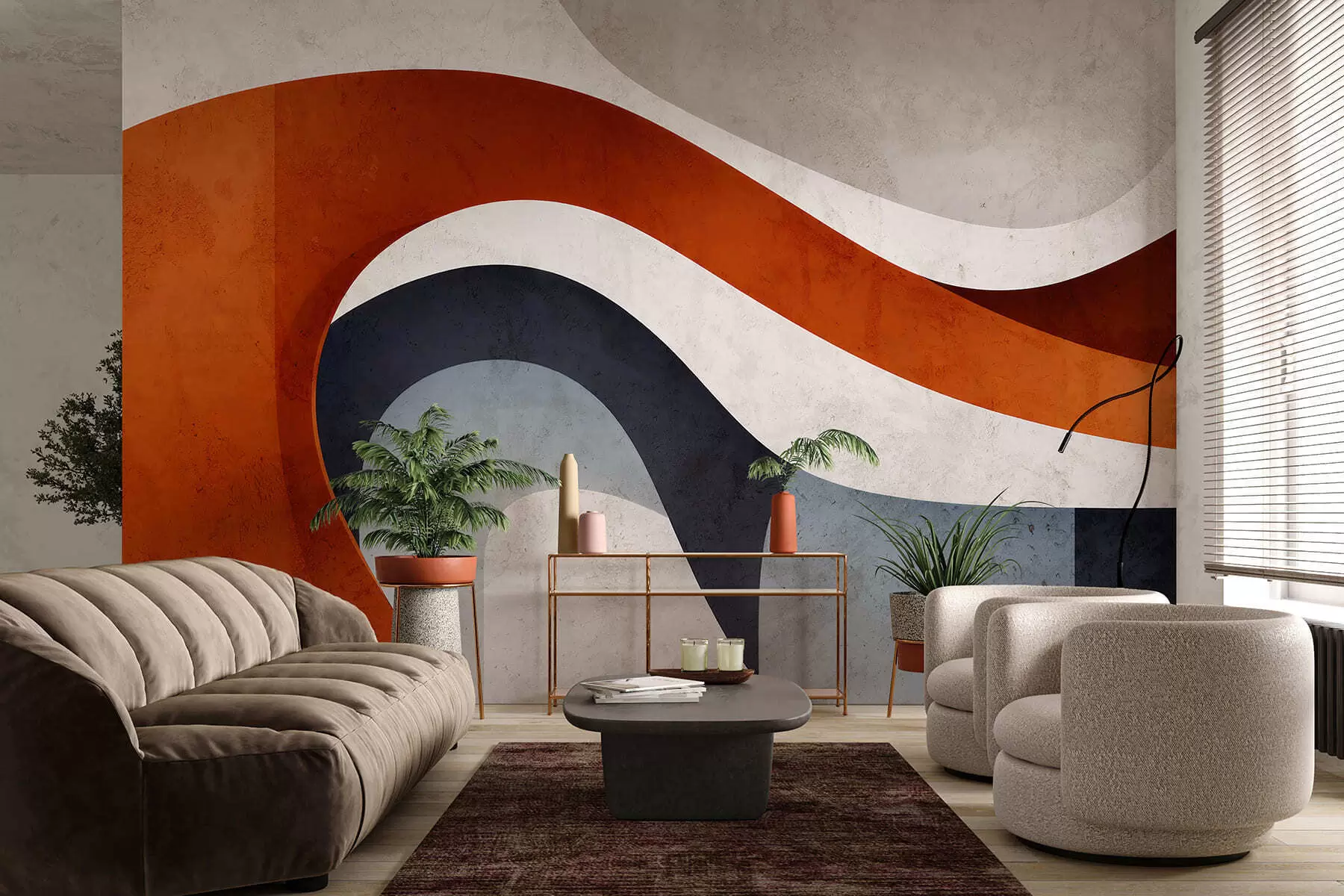 Fototapet Geometriskt utrymme w05169