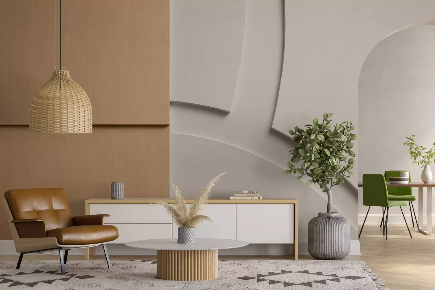 Fototapet Abstrakt komposition w05205