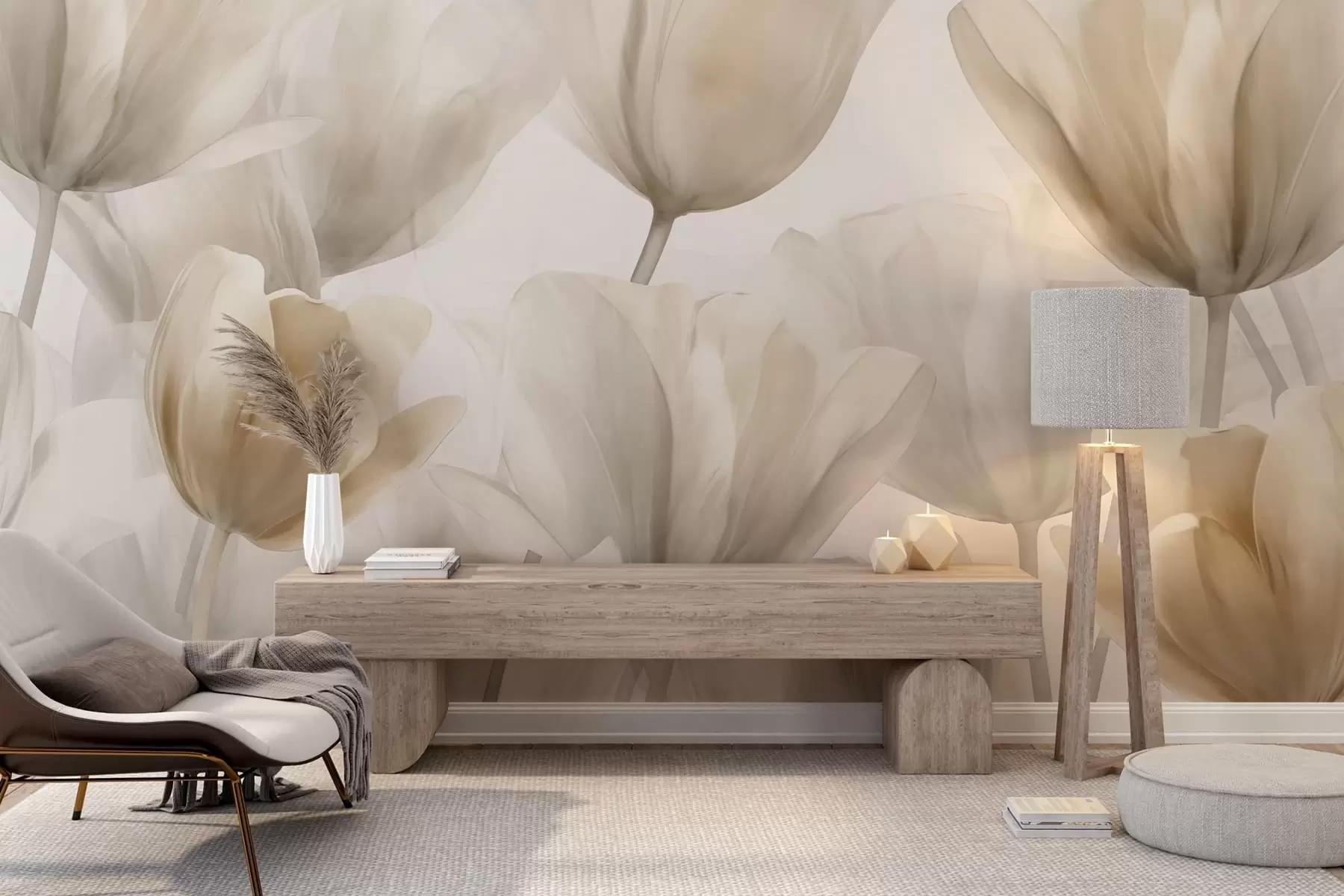 Fototapet Delikata tulpaner w09699