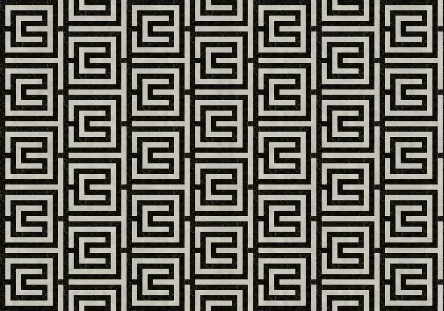 Fototapet Upprepande geometriskt mönster med fyrkantiga linjemotiv w05134