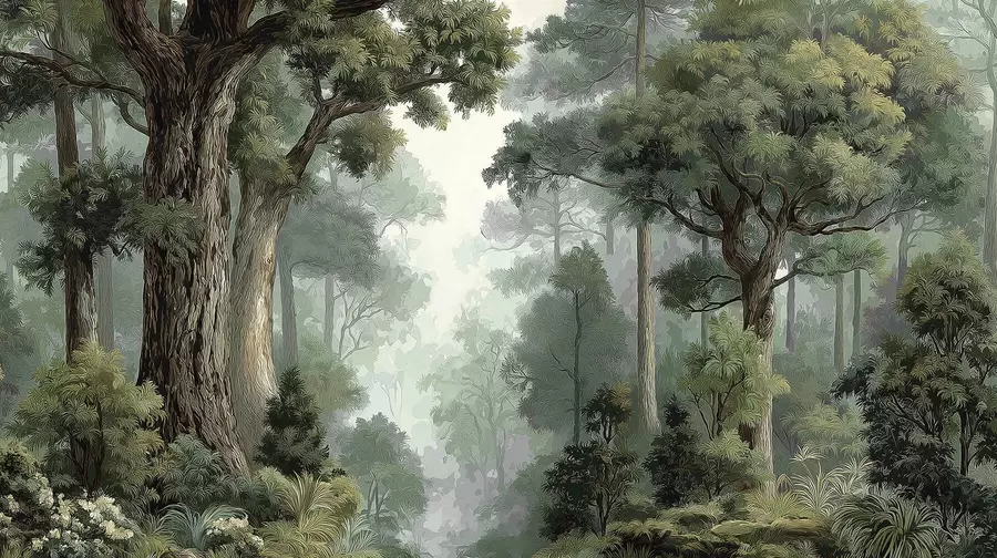 Fototapet Lövskog w05196