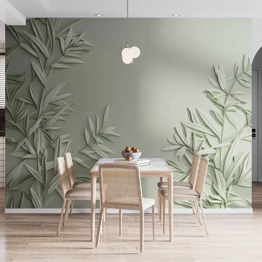 Fototapet Imitation av basreliefblad w05244v1