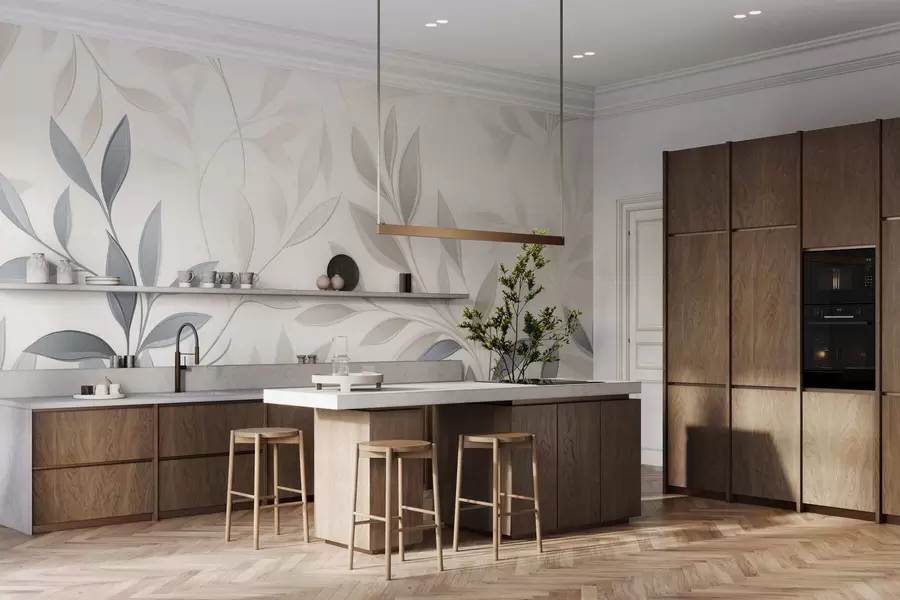 Fototapet Tyst bland löven w05279