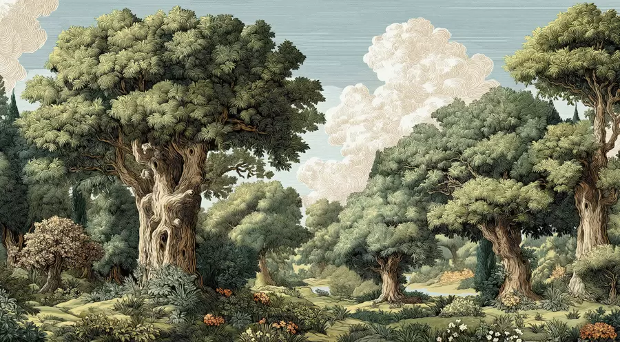 Fototapet En skog w05333