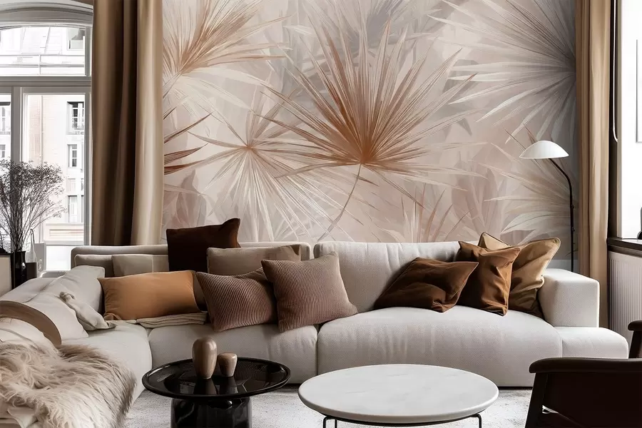 Fototapet Bragea, spetsiga blad w05405