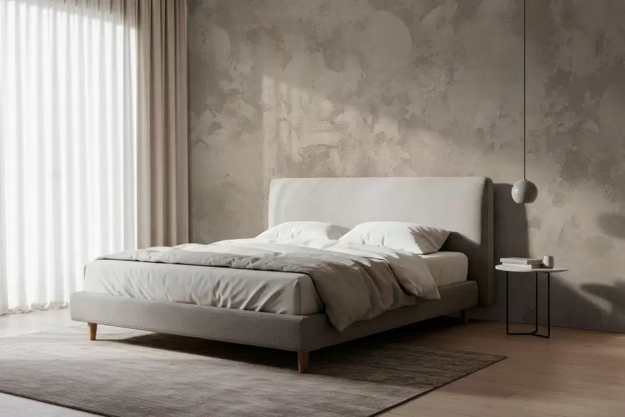 Fototapet Abstrakt penselstruktur i minimalistisk stil i beige nyanser w05160