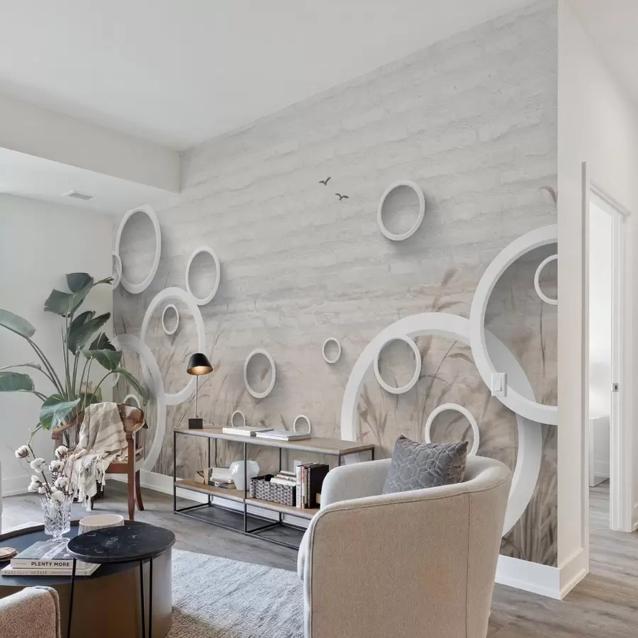 Fototapet Abstrakta cirklar w09781