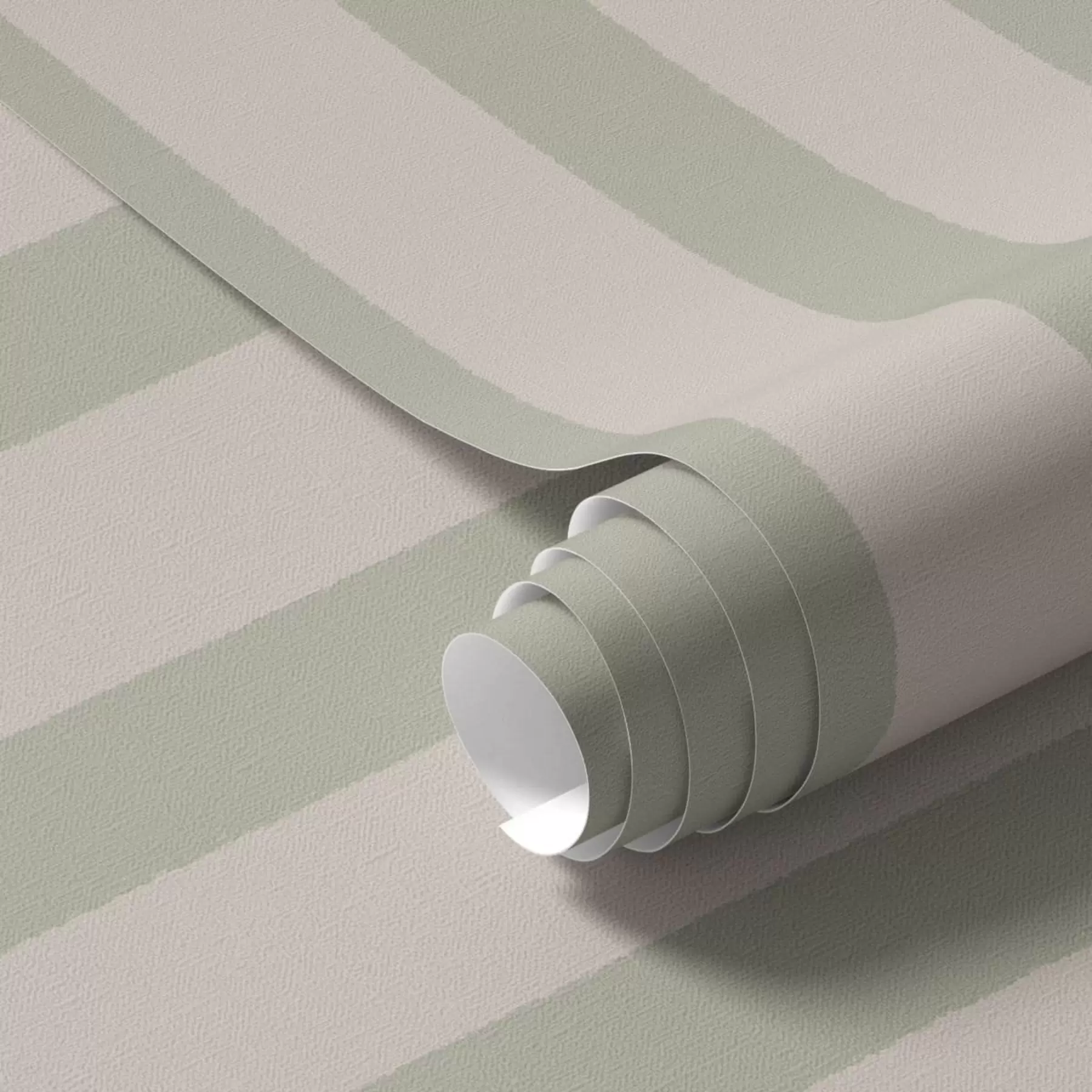 Fototapet Gröna och beige vertikala ränder a01180