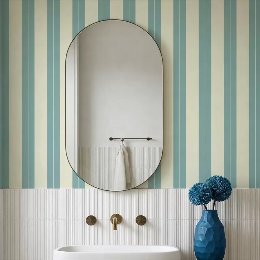 Fototapet Blå vertikala ränder i minimalistisk stil a01181v5