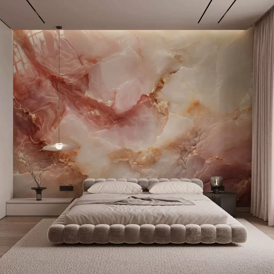 Fototapet Imitation av rosa marmor w05519