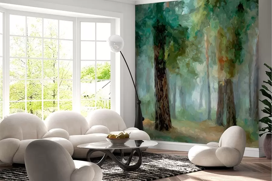 Fototapet Lövskog w05508