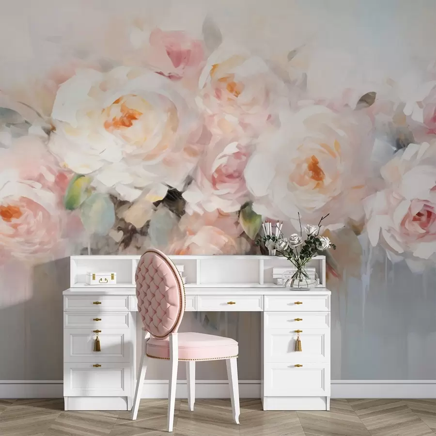 Fototapet Klassiska blommor, rosor w05614