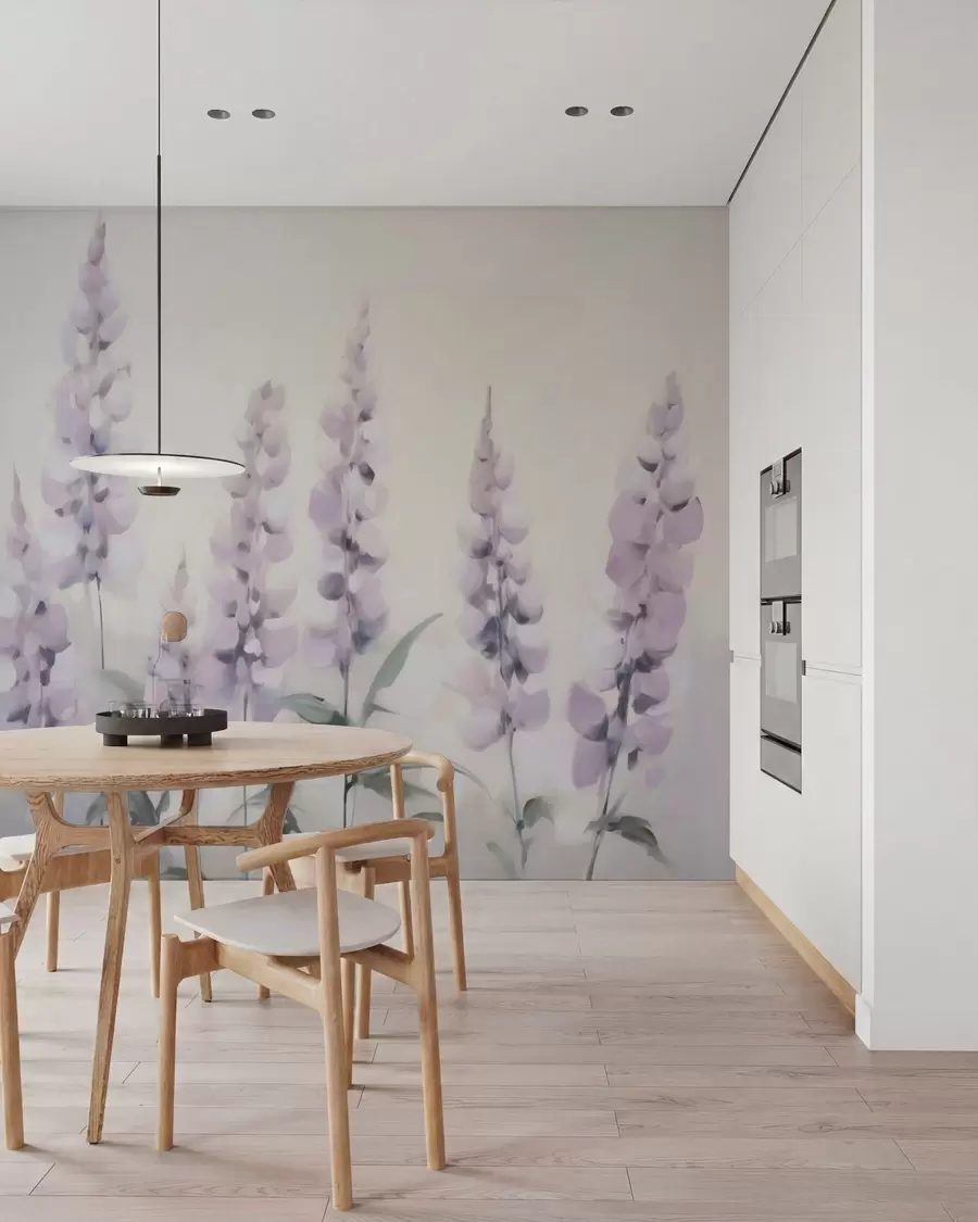 Fototapet Abstrakta blommor som imiterar målningar w05661
