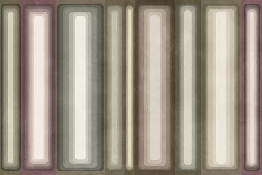 Fototapet Strukturerade, abstrakta, vertikala, avrundade rektanglar i dämpade nyanser av brunt, beige och ljusrosa w09905