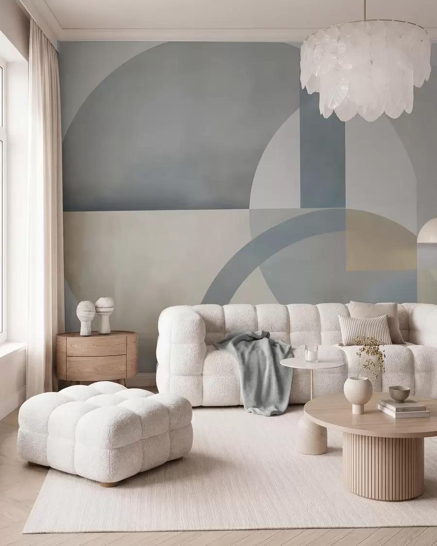 Fototapet Geometrisk abstraktion med texturimitation w05778