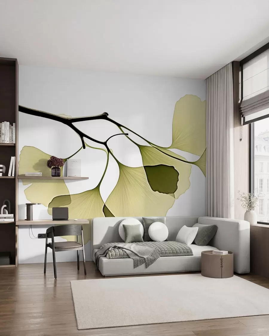 Fototapet Ginkgo-fläktblad w09968