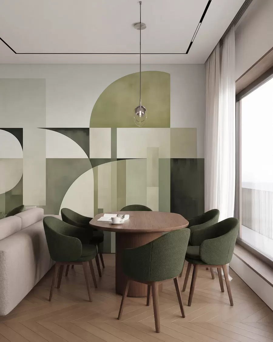 Fototapet Geometrisk abstraktion w05782