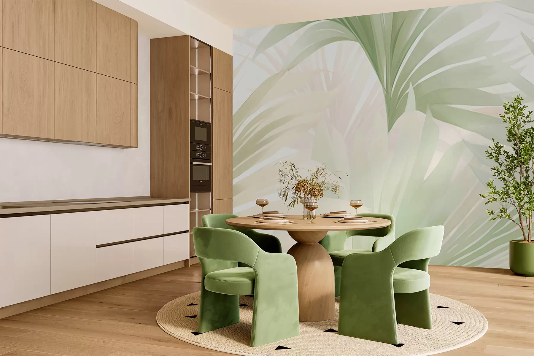 Fototapet Palmblad w05801
