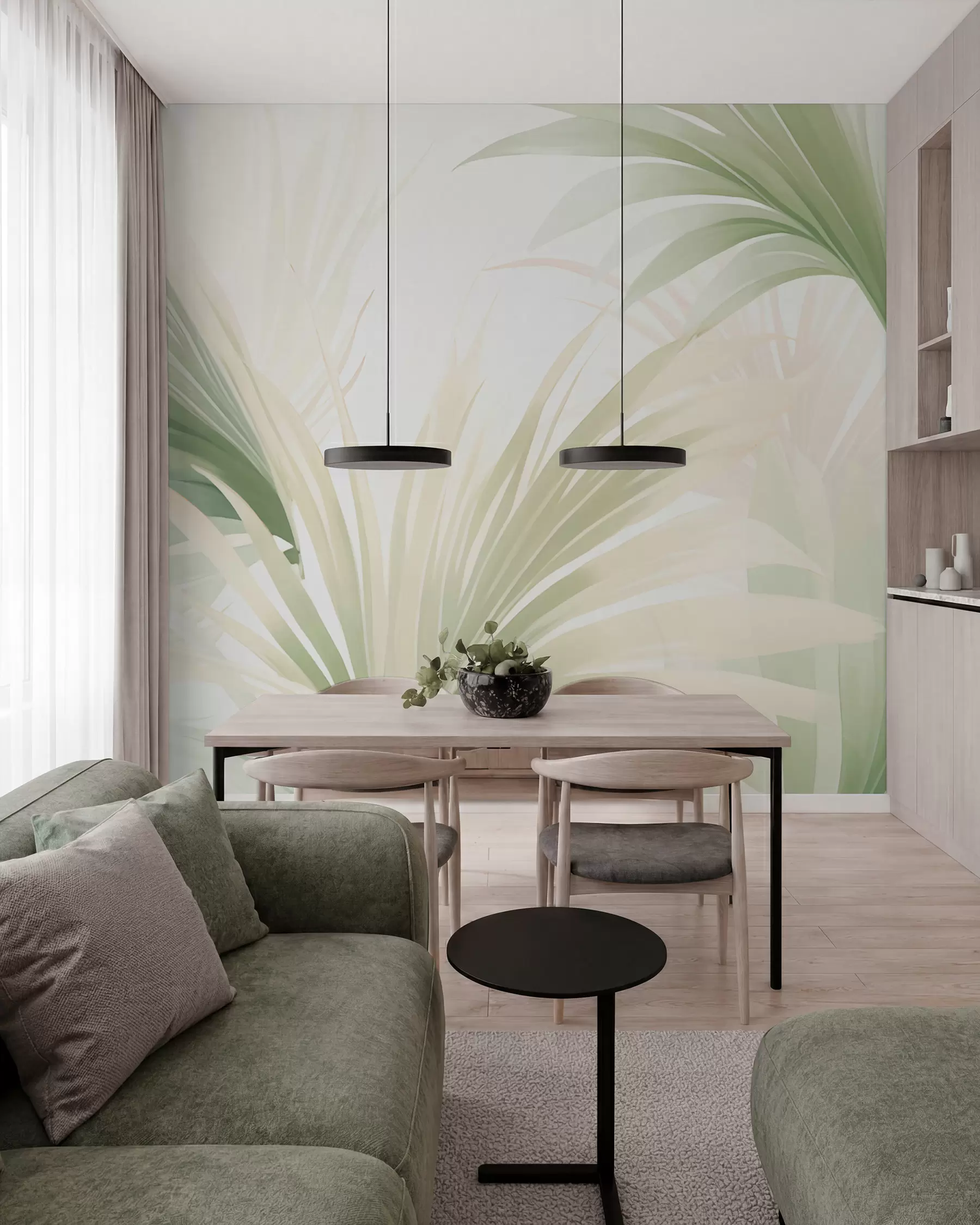 Fototapet Palmblad w05801