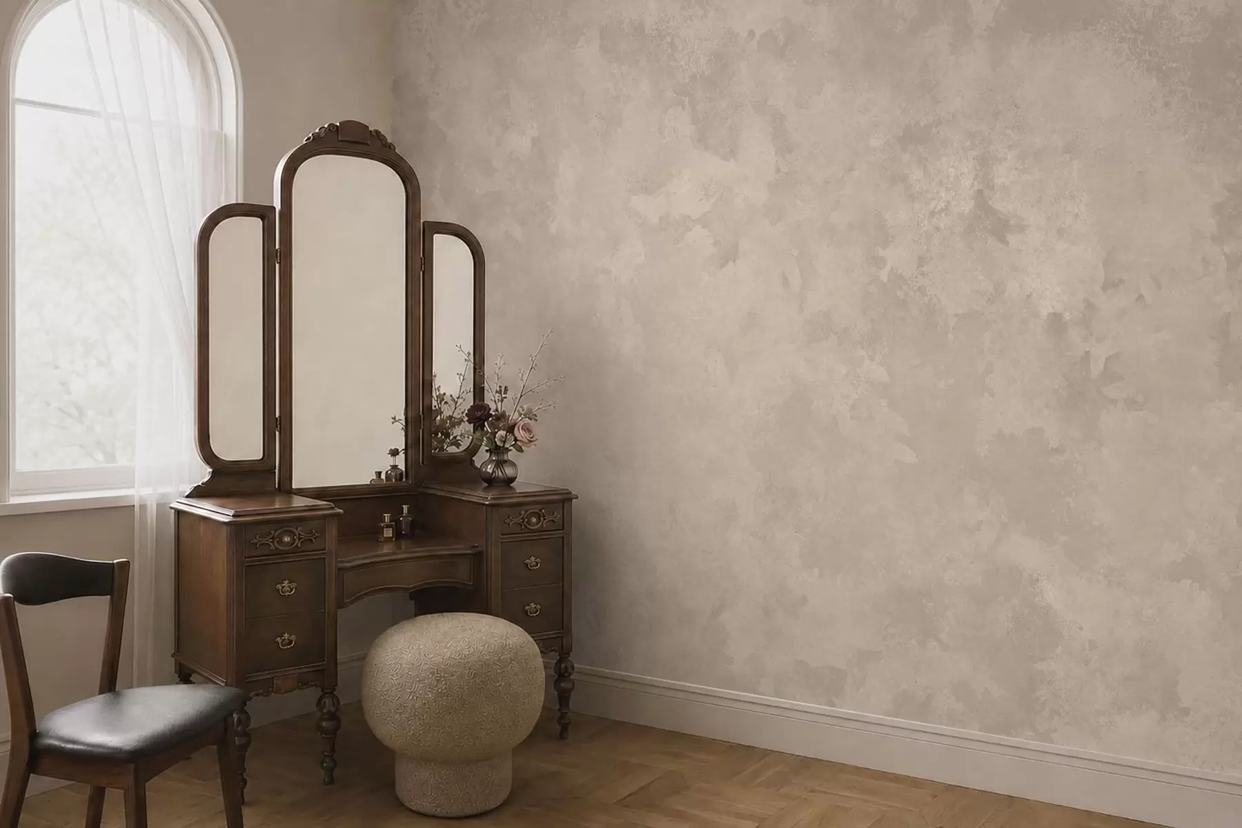 Fototapet Varm mandelbeige textur med mjuka, naturliga tonövergångar w05814