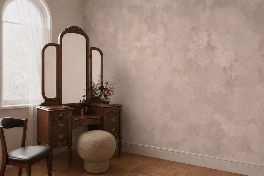 Fototapet Varm mandelbeige textur med mjuka, naturliga tonövergångar w05814