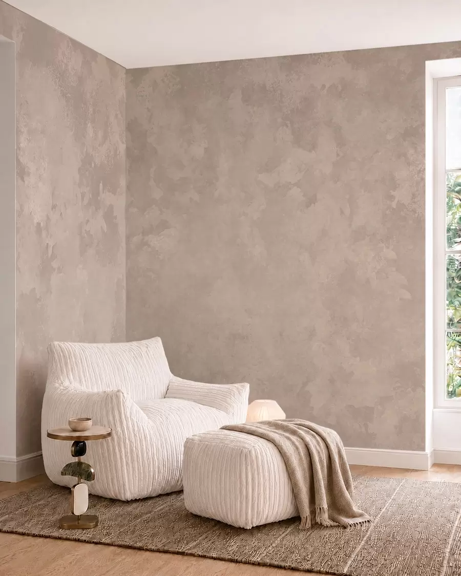 Fototapet Varm mandelbeige textur med mjuka, naturliga tonövergångar w05814