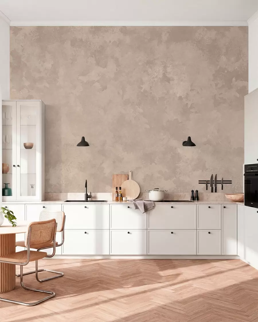 Fototapet Varm mandelbeige textur med mjuka, naturliga tonövergångar w05814